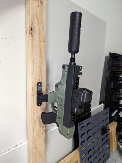 Inline Vertical Magwell Mount for Glock 9mm/40/357 - Wall | Handgun Holder Storage Rack