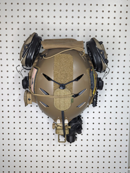 Bump / Ballistic Helmet Mount - Pegboard / IKEA Skadis / Wall Control / Vaultek | Gear Holder Storage Rack