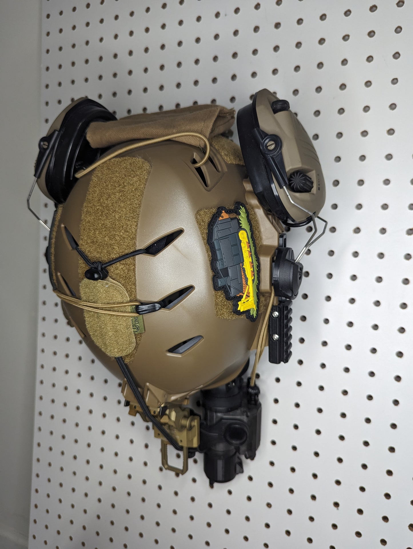 Bump / Ballistic Helmet Mount - Pegboard / IKEA Skadis / Wall Control / Vaultek | Gear Holder Storage Rack