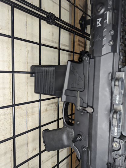 AR 10 Inline Vertical Magwell Mount - Gridwall | Rifle Holder Storage Rack