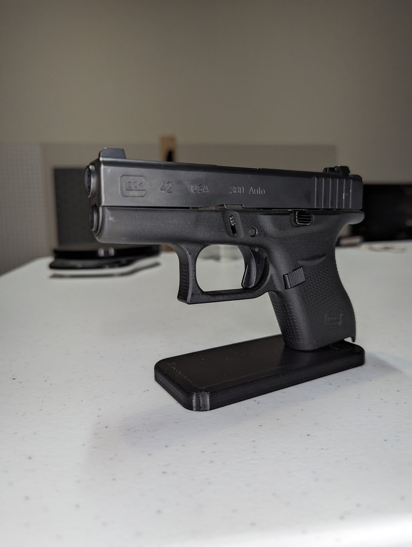 Display Stand for Glock 42 | Handgun Holder Storage Rack