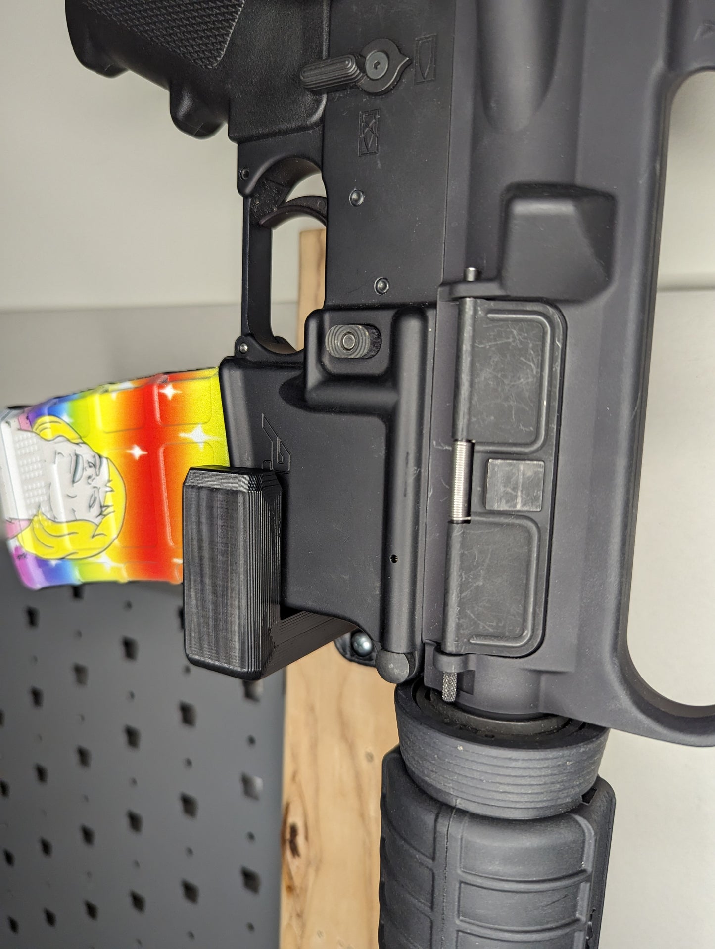 AR 15 Magwell Bevel Mount - Wall | Rifle Holder Storage Rack