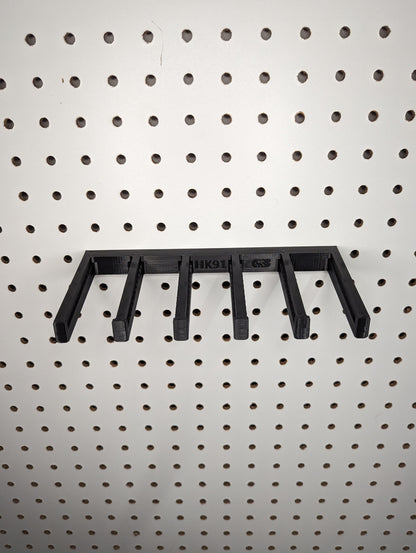 Mount for HK 91 / G3 Mags - Pegboard / IKEA Skadis / Wall Control / Vaultek | Magazine Holder Storage Rack