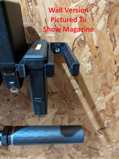 Mount for AICS Long Action Magnum Pmag Mags - Slatwall | Magazine Holder Storage Rack
