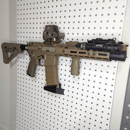 AR 15 Pmag Rifle Mount - Pegboard / IKEA Skadis / Wall Control / Vaultek | Rifle Holder Storage Rack