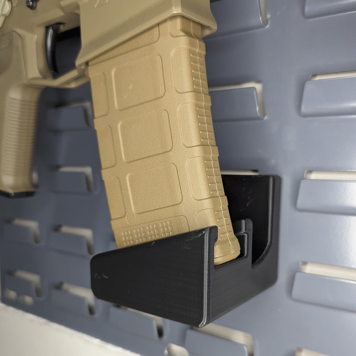 AR 15 Pmag Rifle Mount - SecureIt / Akro-Mils | Rifle Holder Storage Rack