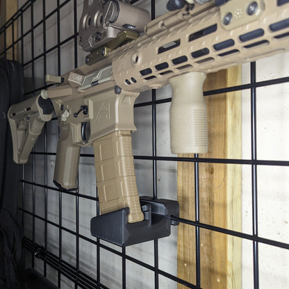 AR 15 Pmag Rifle Mount - Gridwall | Rifle Holder Storage Rack