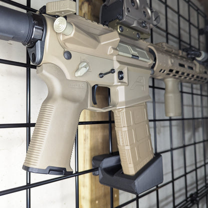 AR 15 Pmag Rifle Mount - Gridwall | Rifle Holder Storage Rack