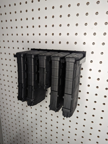 Mount for AR 10 308/762 Pmag Mags - Pegboard / IKEA Skadis / Wall Control / Vaultek | Magazine Holder Storage Rack