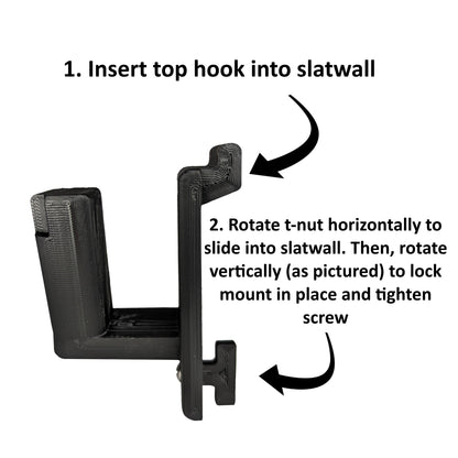 Magwell Mount for S&W Equalizer 9- Slatwall | Handgun Holder Storage Rack