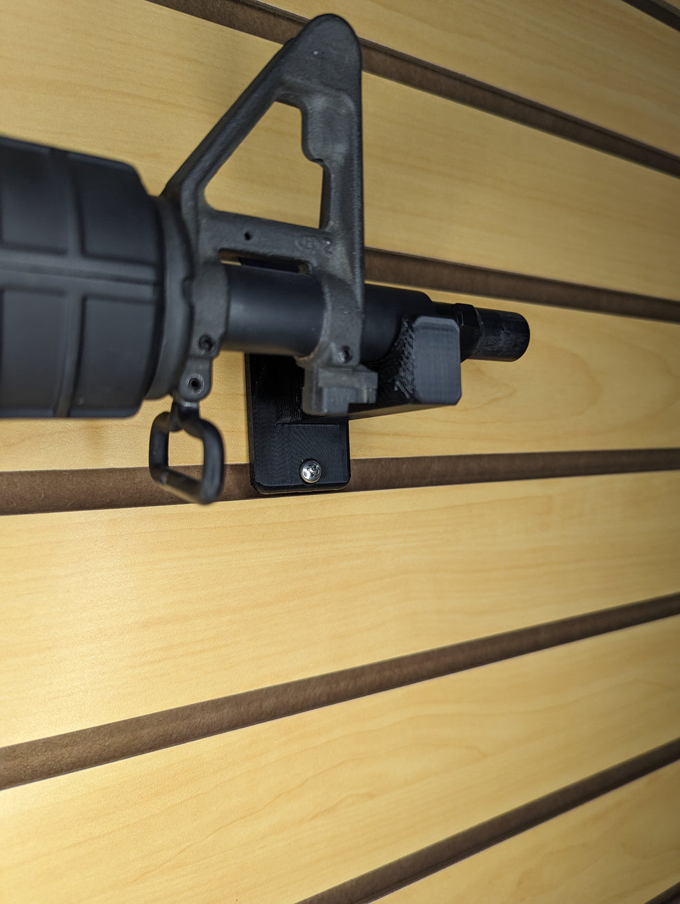 AR 15 Horizontal Mount - Slatwall | Rifle Holder Storage Rack ...