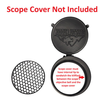 Killflash Anti-Reflection Device for Flip-Open Scope Covers