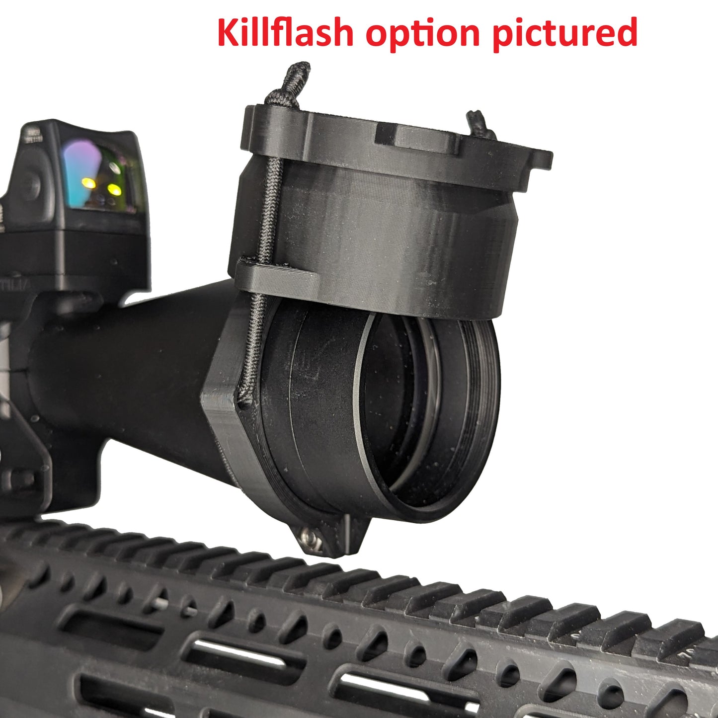 Scope / Lens Cover for Optics (Killflash Add-On Optional)