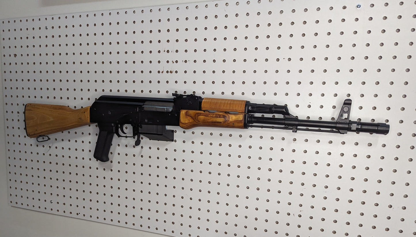 AK 74 5.45 / 5.56 Magwell Mount - Pegboard / IKEA Skadis / Wall Control / Vaultek | Rifle Holder Storage Rack