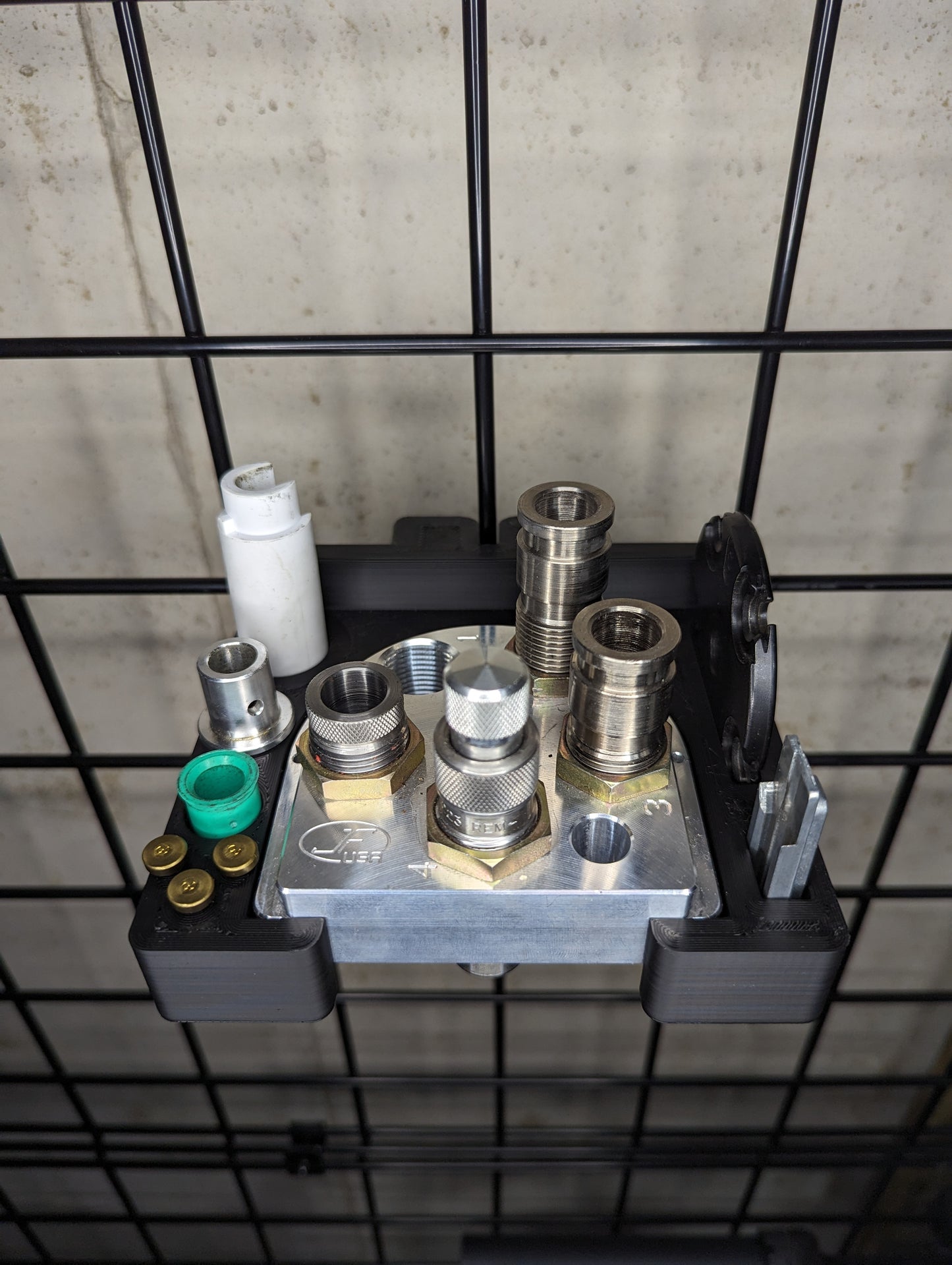 Dillon XL 650 / 750 Toolhead Mount - Gridwall | Reloading Holder Storage Rack