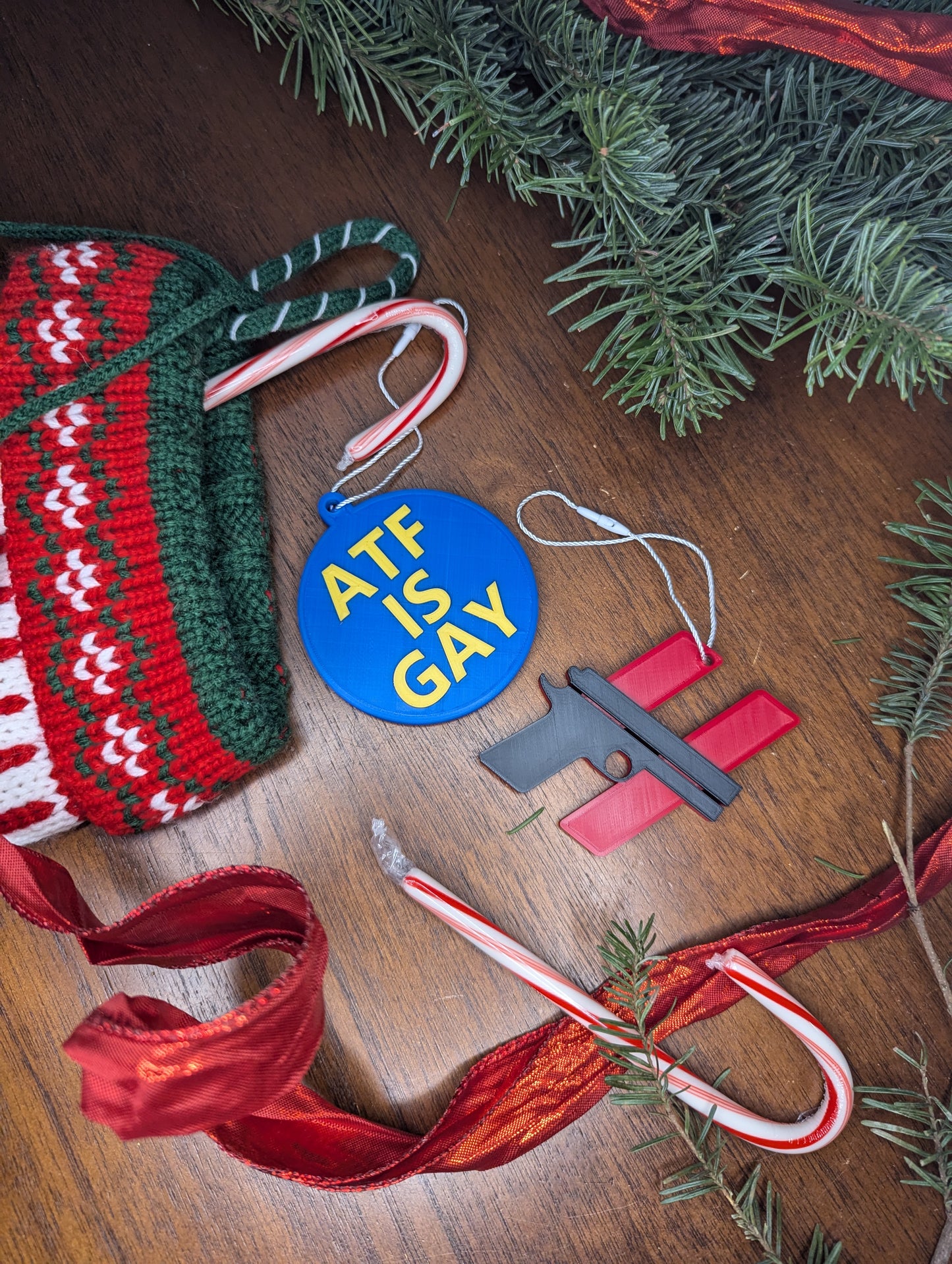 ATF IS GAY Christmas Ornament