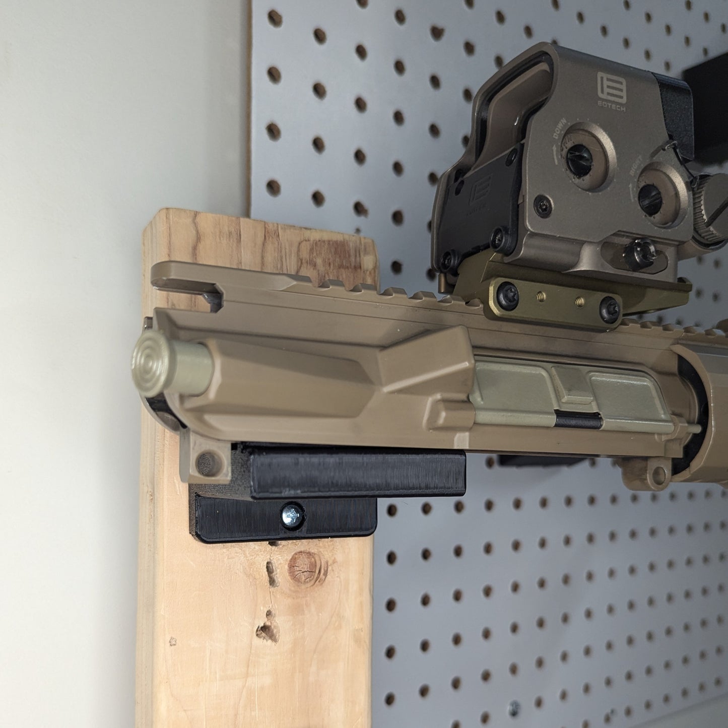 AR 15 Upper Receiver Horizontal Insert Mount - Wall | Rifle Holder Storage Rack