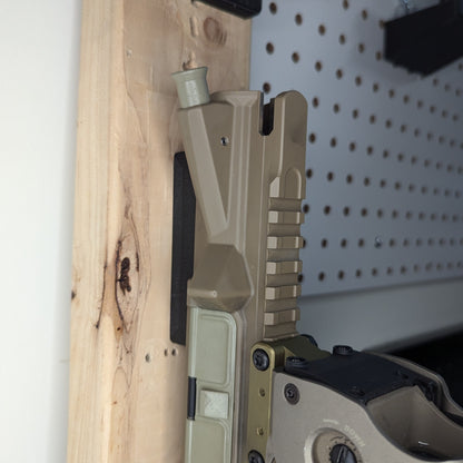 AR 15 Upper Receiver Vertical Insert Mount - Wall | Rifle Holder Storage Rack