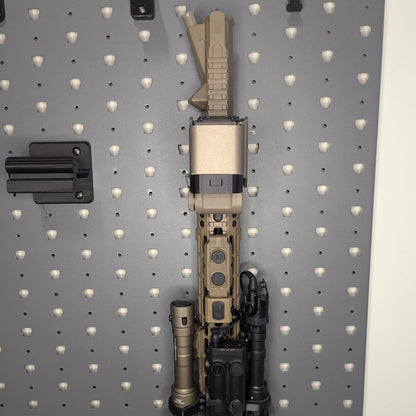 AR 15 Upper Receiver Vertical Insert Mount - Slatwall | Rifle Holder Storage Rack