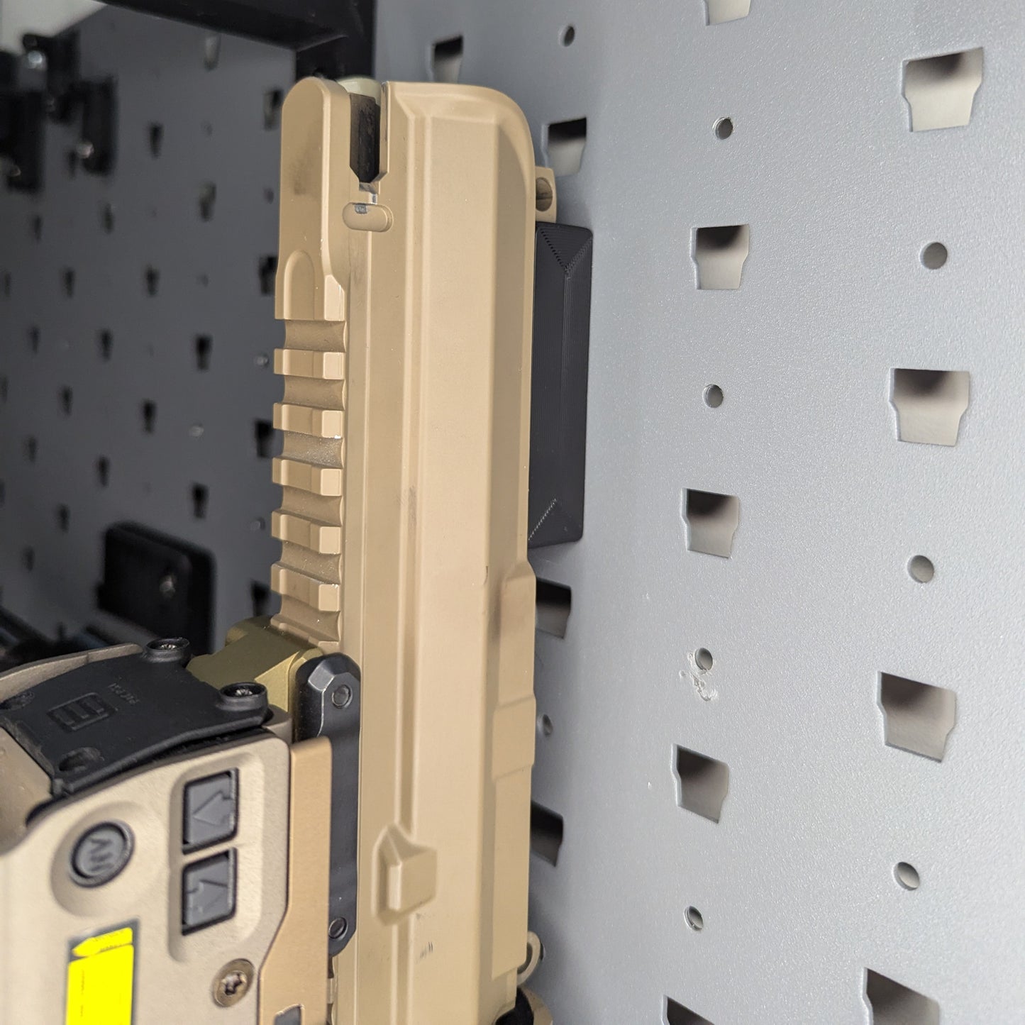 AR 15 Upper Receiver Vertical Insert Mount - Slatwall | Rifle Holder Storage Rack