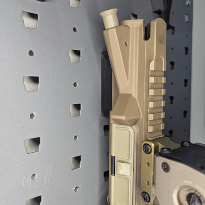 AR 15 Upper Receiver Vertical Insert Mount - Slatwall | Rifle Holder Storage Rack