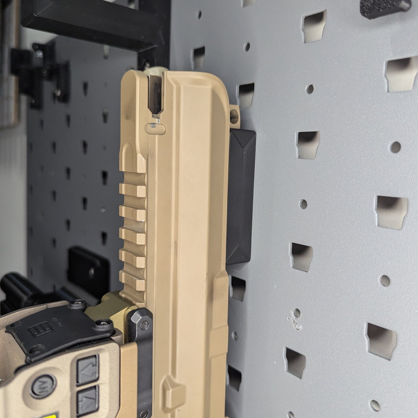 AR 15 Upper Receiver Vertical Insert Mount - Slatwall | Rifle Holder Storage Rack