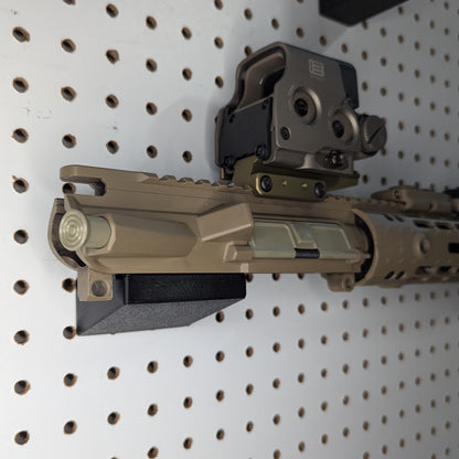 AR 15 Upper Receiver Horizontal Insert Mount - Pegboard / IKEA Skadis / Wall Control / Vaultek | Rifle Holder Storage Rack