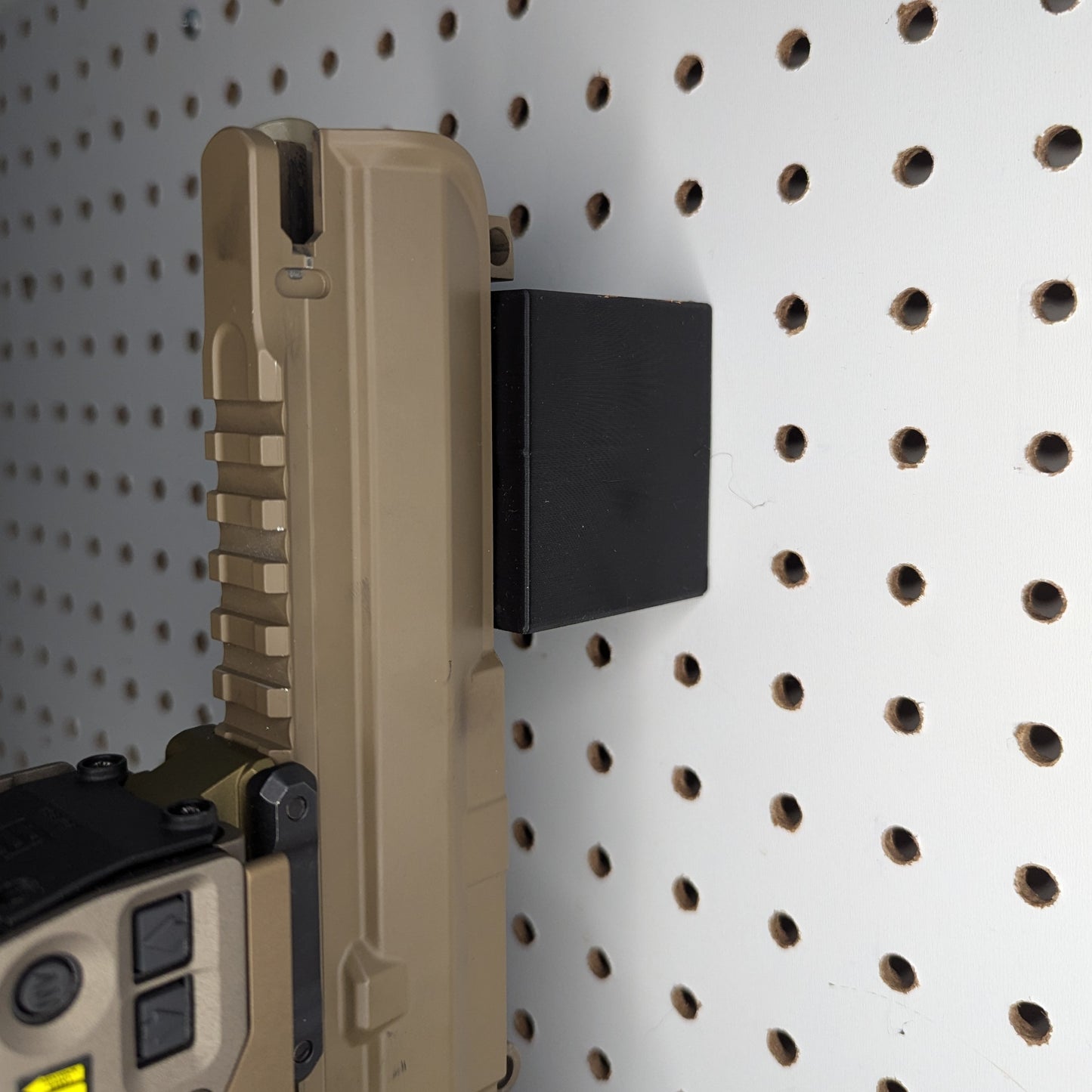 AR 15 Upper Receiver Vertical Insert Mount - Pegboard / IKEA Skadis / Wall Control / Vaultek | Rifle Holder Storage Rack