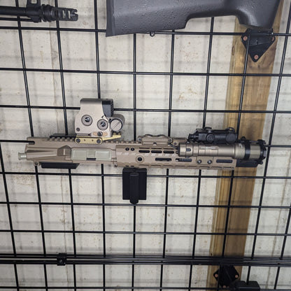 AR 15 Upper Receiver Horizontal Insert Mount - Gridwall | Rifle Holder Storage Rack