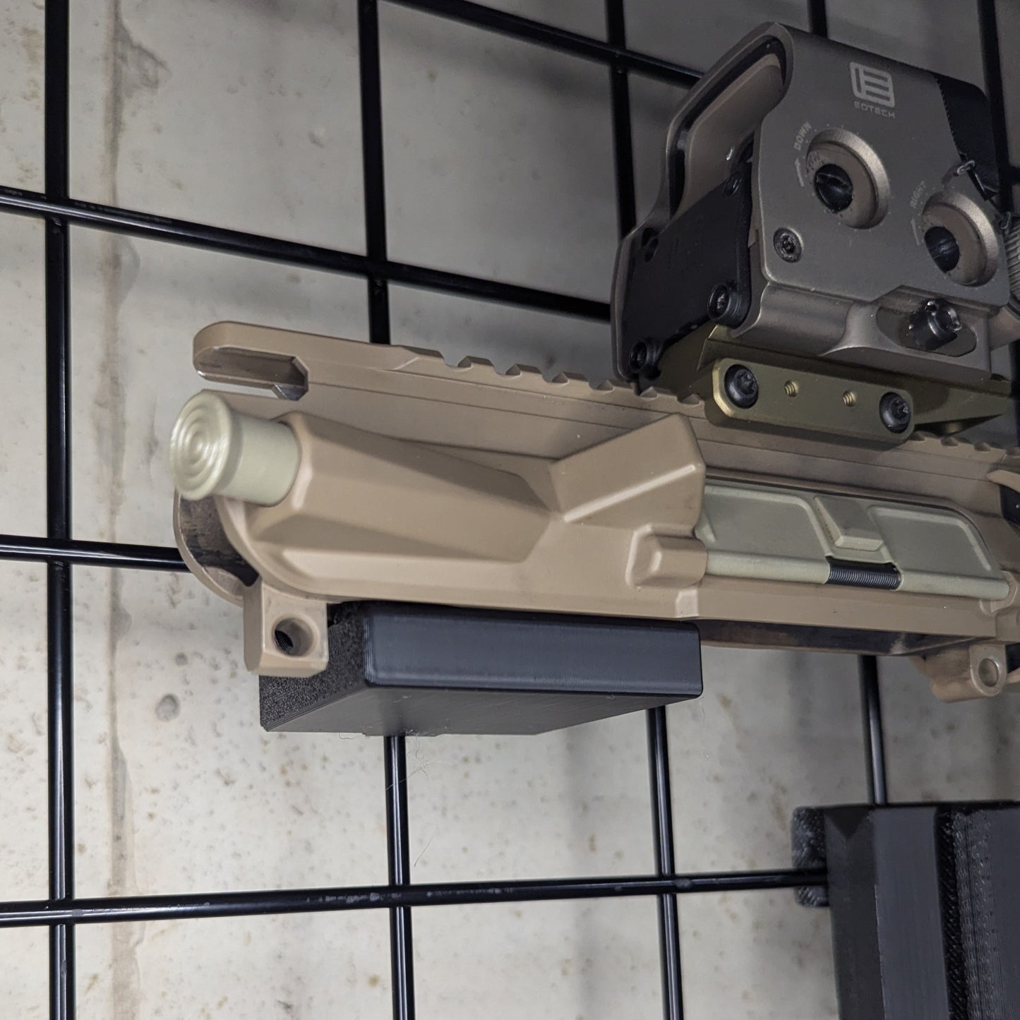 AR 15 Upper Receiver Horizontal Insert Mount - Gridwall | Rifle Holder Storage Rack