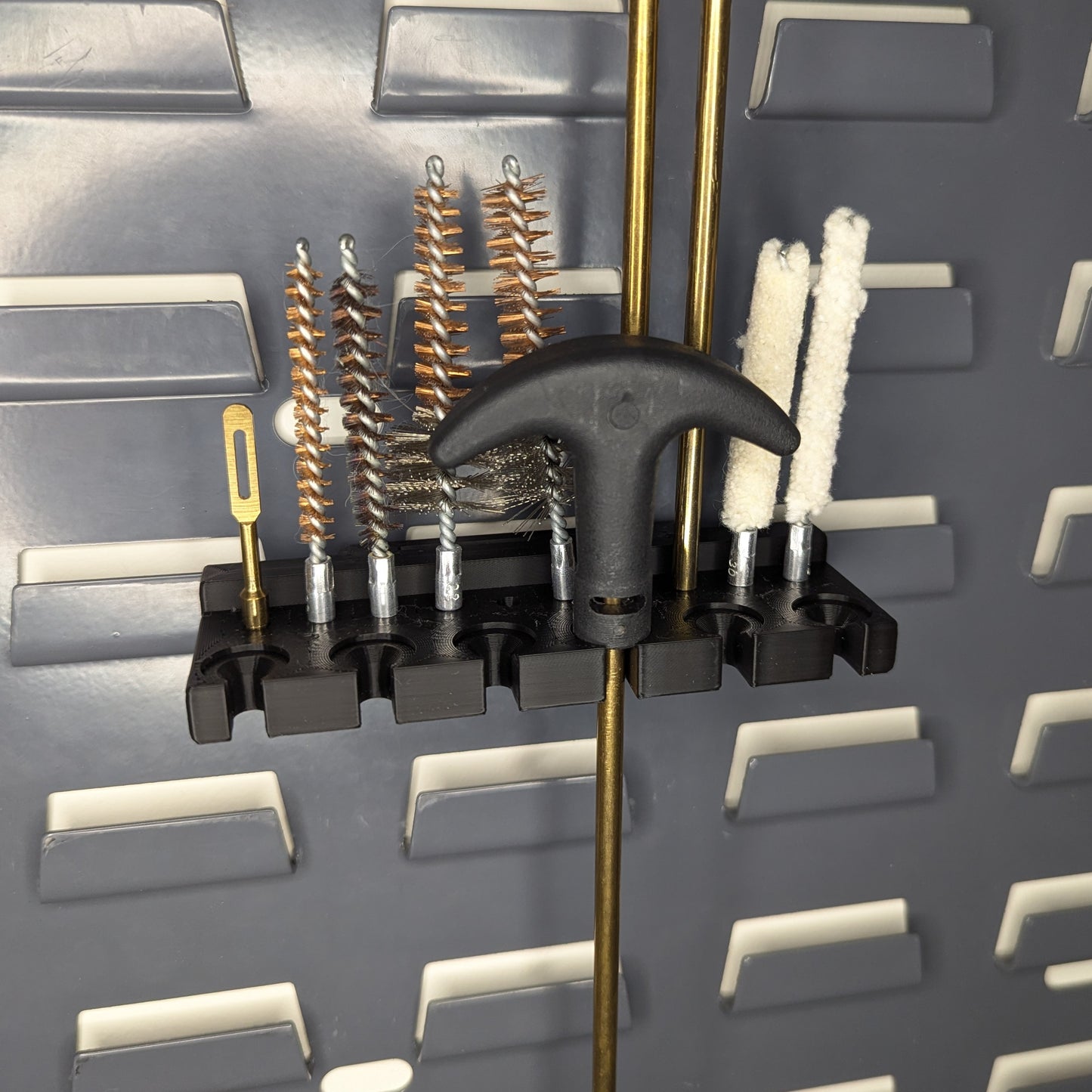 Cleaning Rod and Brush Mount - SecureIt / Akro-Mils | Reloading Holder Storage Rack