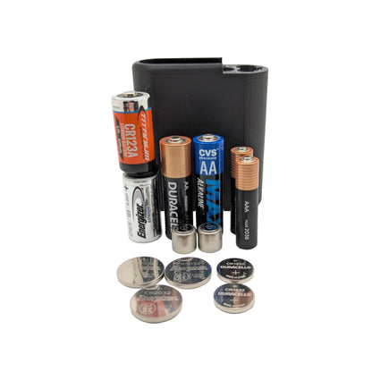 Battery Case for Range Bag - 18650, CR123, AA, AAA, CR2032, CR1632, CR1620, 1/3N
