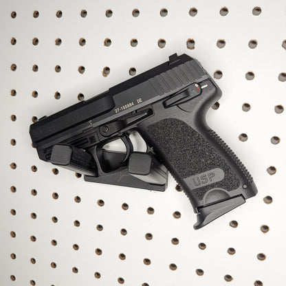 Universal Pistol Mount - Bar Version - Pegboard / IKEA Skadis / Wall Control / Vaultek | Handgun Holder Storage Rack