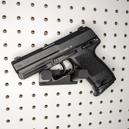 Universal Pistol Mount - Bar Version - Pegboard / IKEA Skadis / Wall Control / Vaultek | Handgun Holder Storage Rack