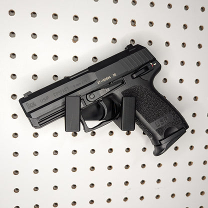 Universal Pistol Mount - Cradle Version - Pegboard / IKEA Skadis / Wall Control / Vaultek | Handgun Holder Storage Rack