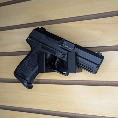 Universal Pistol Mount - Cradle Version - Slatwall | Handgun Holder Storage Rack