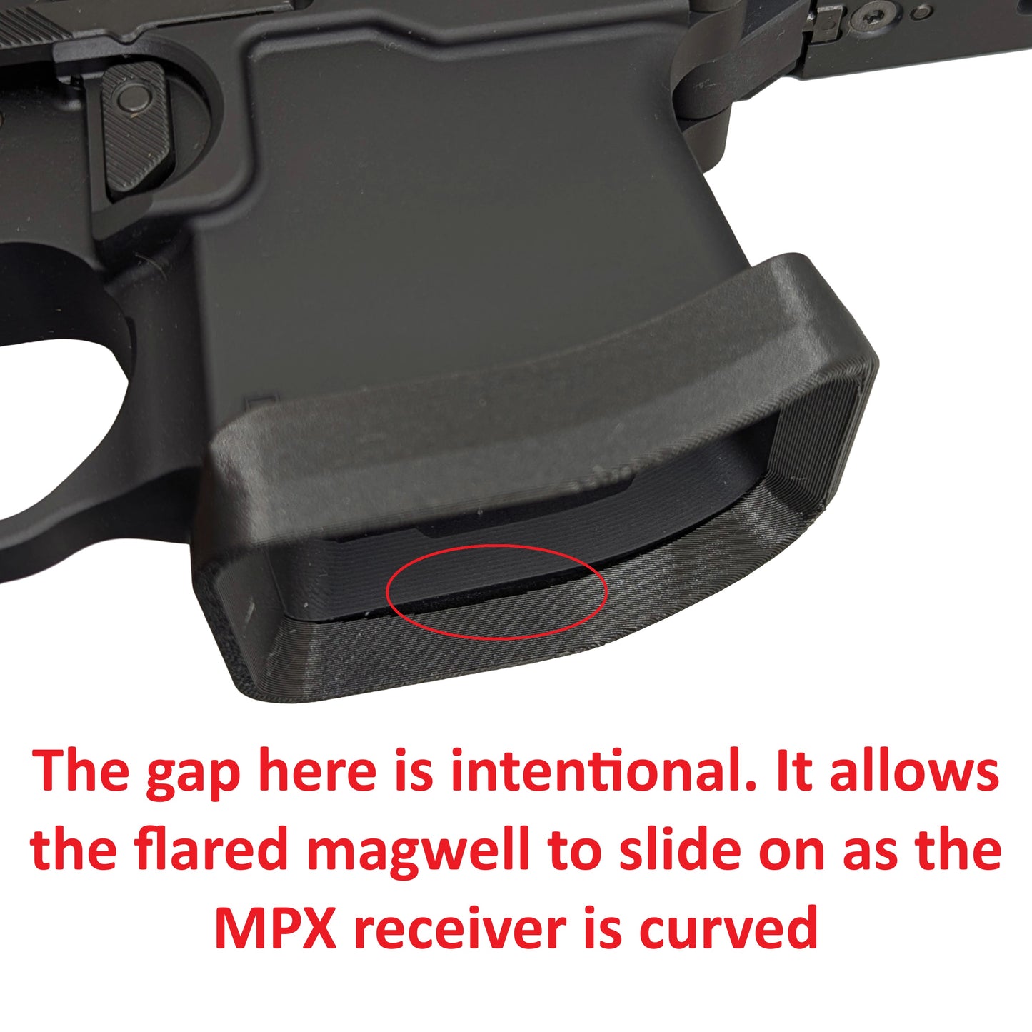 Friction-Fit Flared Magwell for Sig MPX