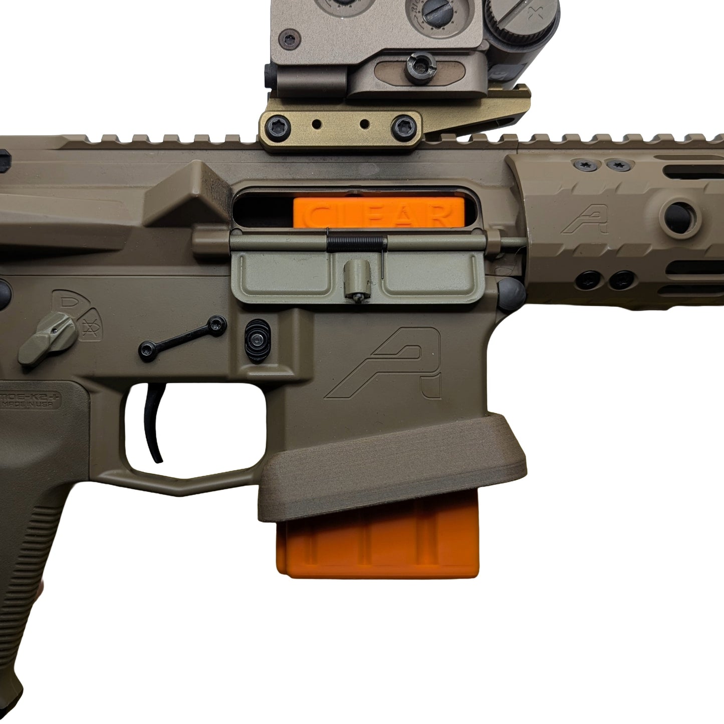 Chamber Flag Safety Block Insert for AR15 / STANAG Mag Lowers