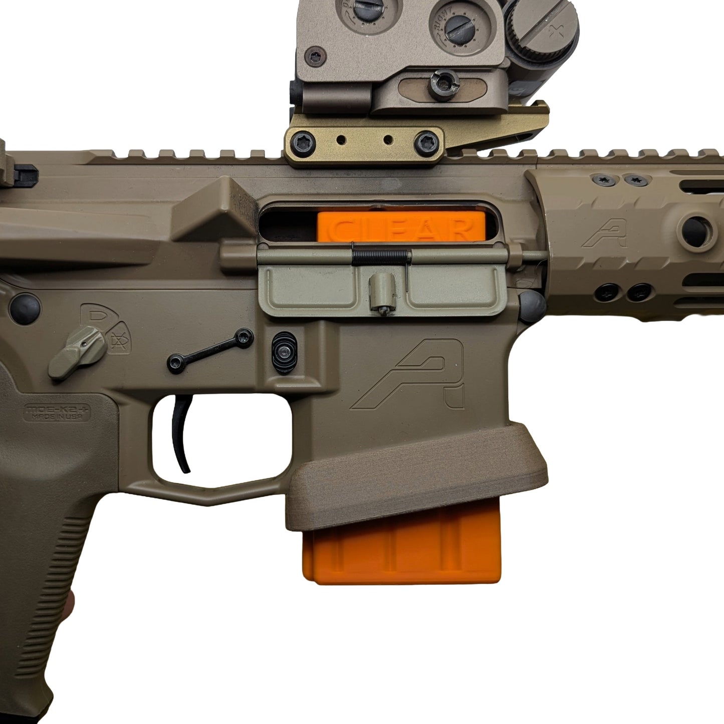 Chamber Flag Safety Block Insert for AR15 / STANAG Mag Lowers