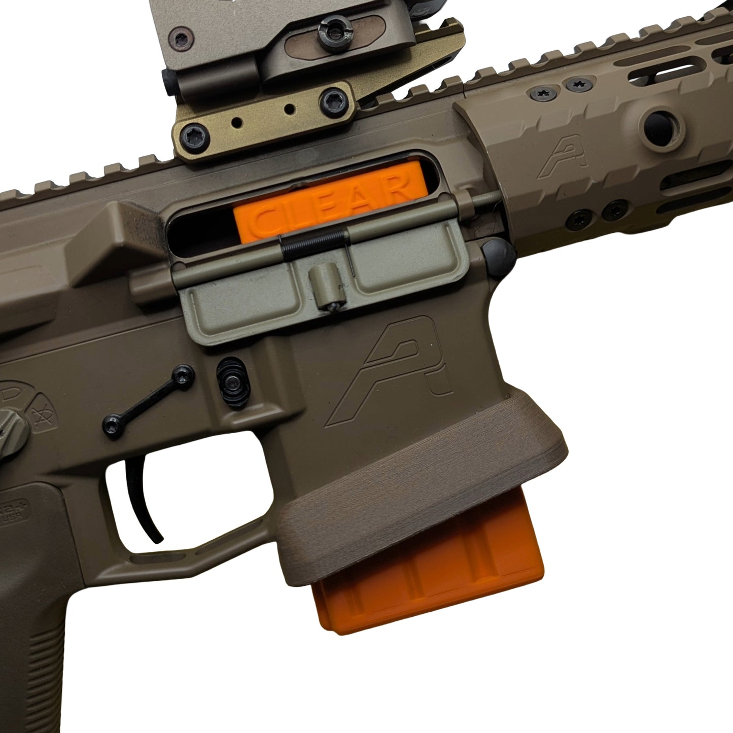 Chamber Flag Safety Block Insert for AR15 / STANAG Mag Lowers