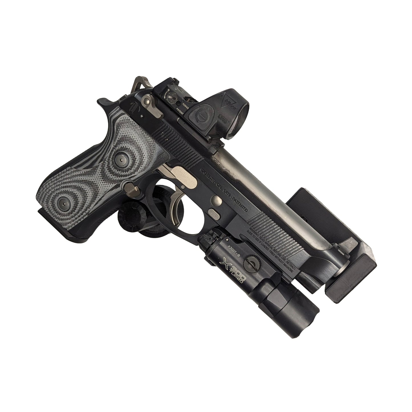 Universal Pistol / Silencer Mount - Magnetic | Handgun Holder Storage Rack