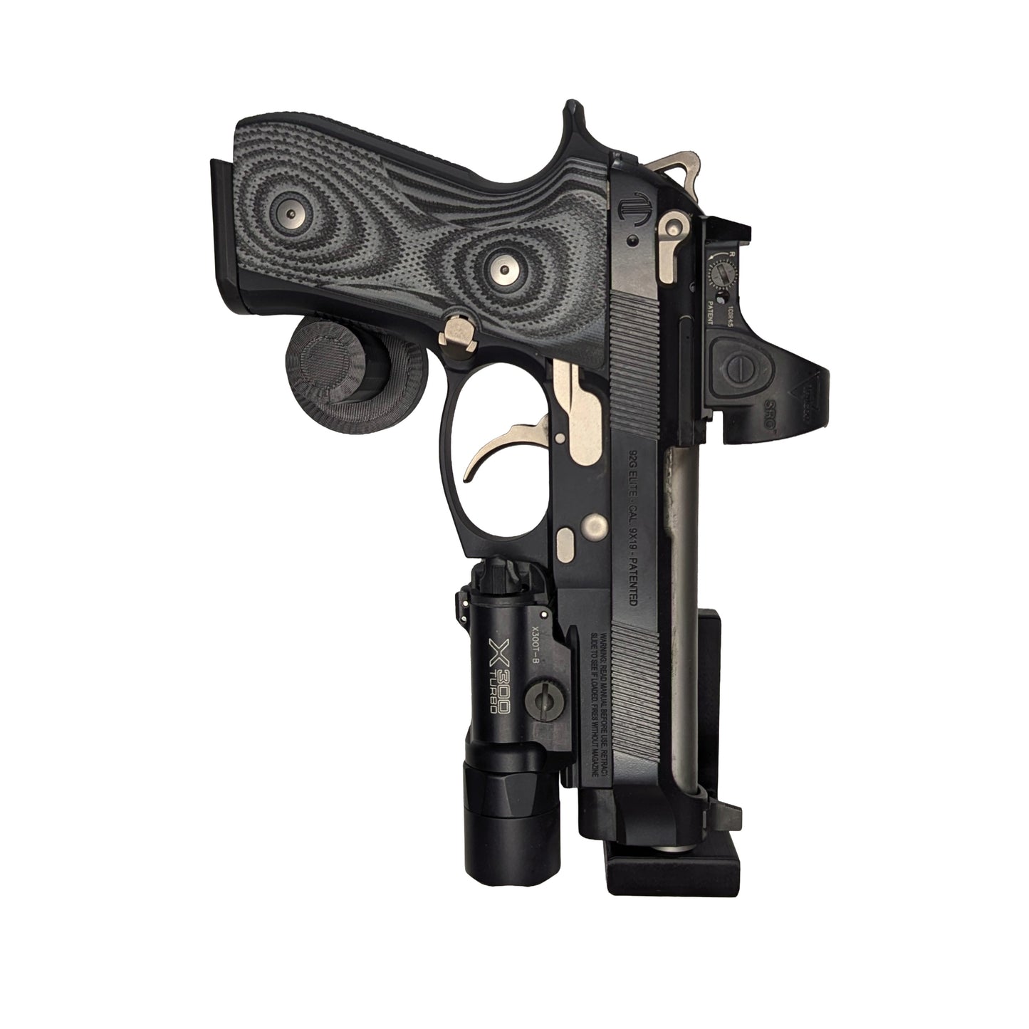 Universal Pistol / Silencer Mount - Magnetic | Handgun Holder Storage Rack