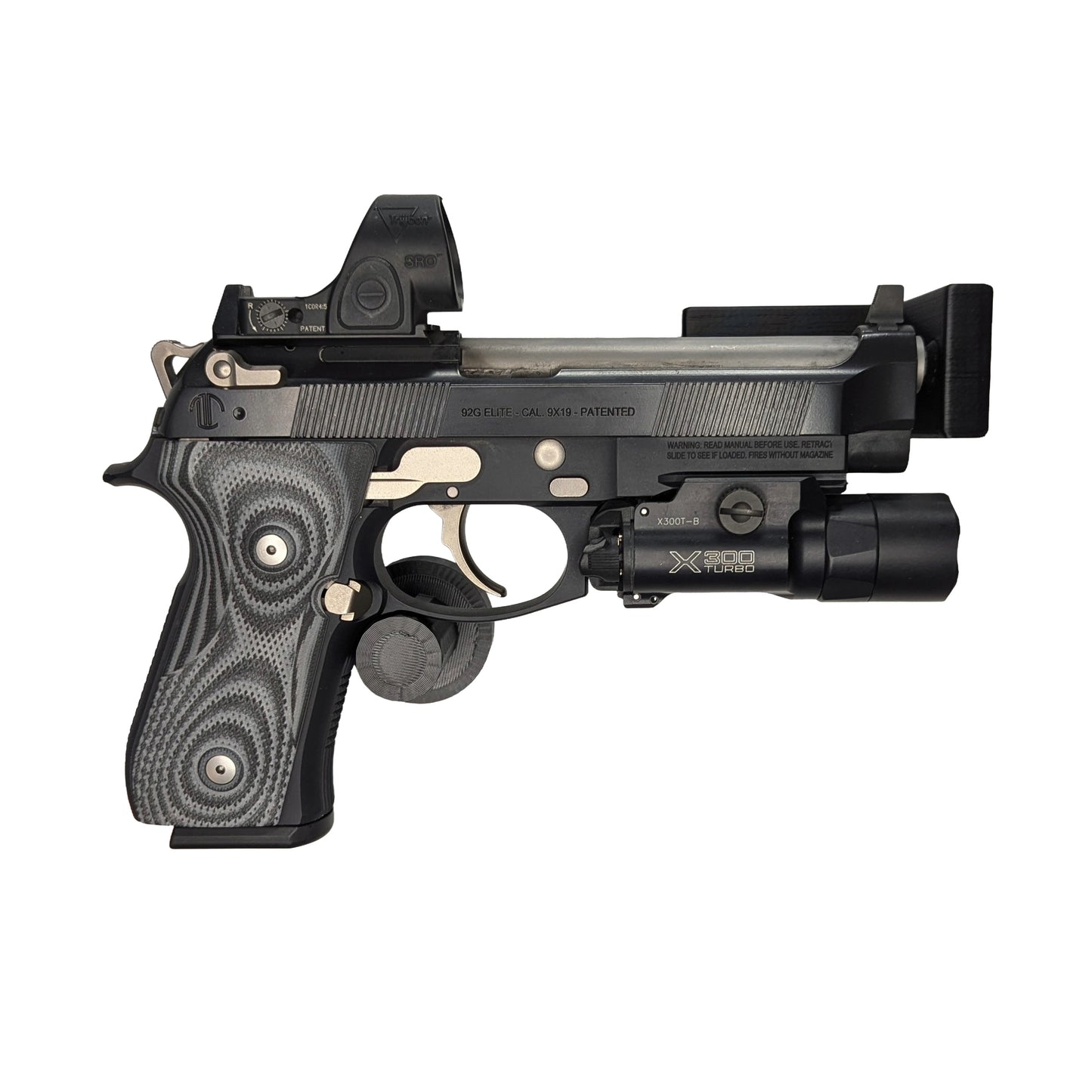 Universal Pistol / Silencer Mount - Magnetic | Handgun Holder Storage Rack