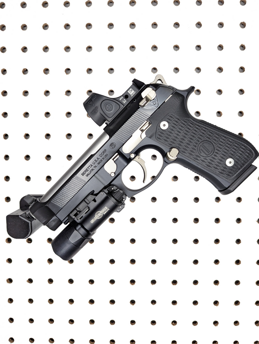 Universal Pistol / Silencer Mount - Pegboard / IKEA Skadis / Wall Control / Vaultek | Handgun Holder Storage Rack