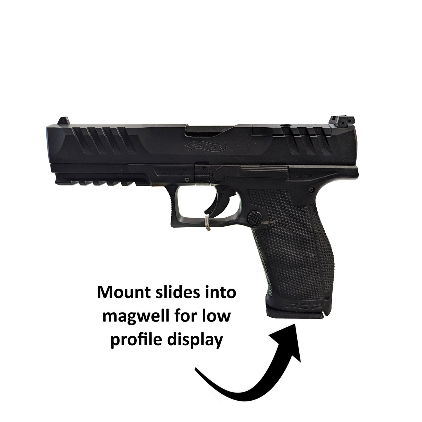 Magwell Mount for Walther PDP - Gridwall | Handgun Holder Storage Rack