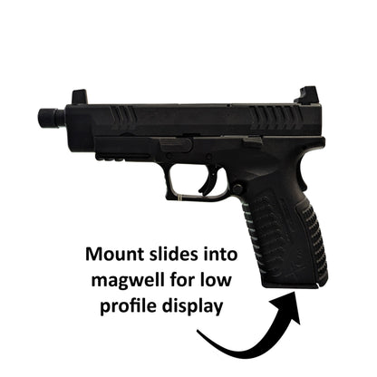 Magwell Mount for Springfield XD / XDM / Elite 9 - Gridwall | Handgun Holder Storage Rack