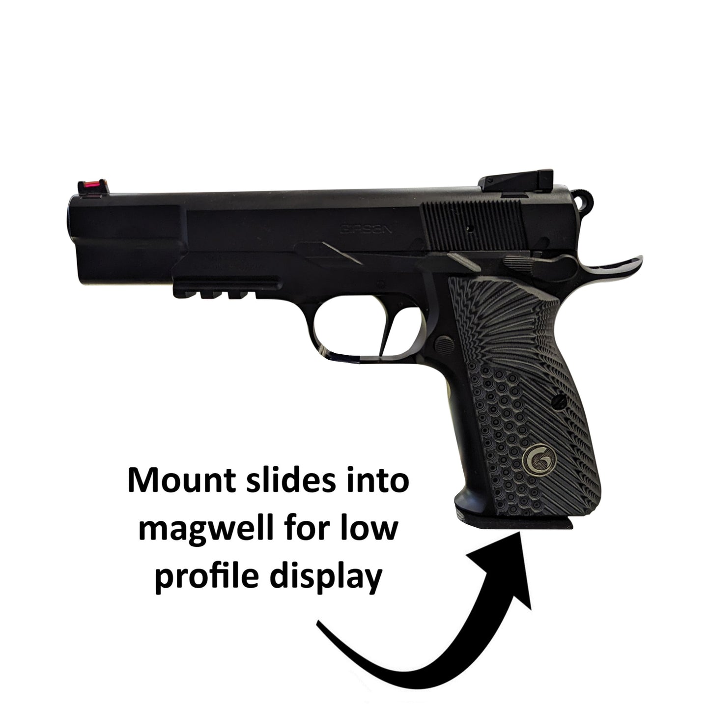 Magwell Mount for Browning / FN Hi-Power - Gridwall | Handgun Holder Storage Rack