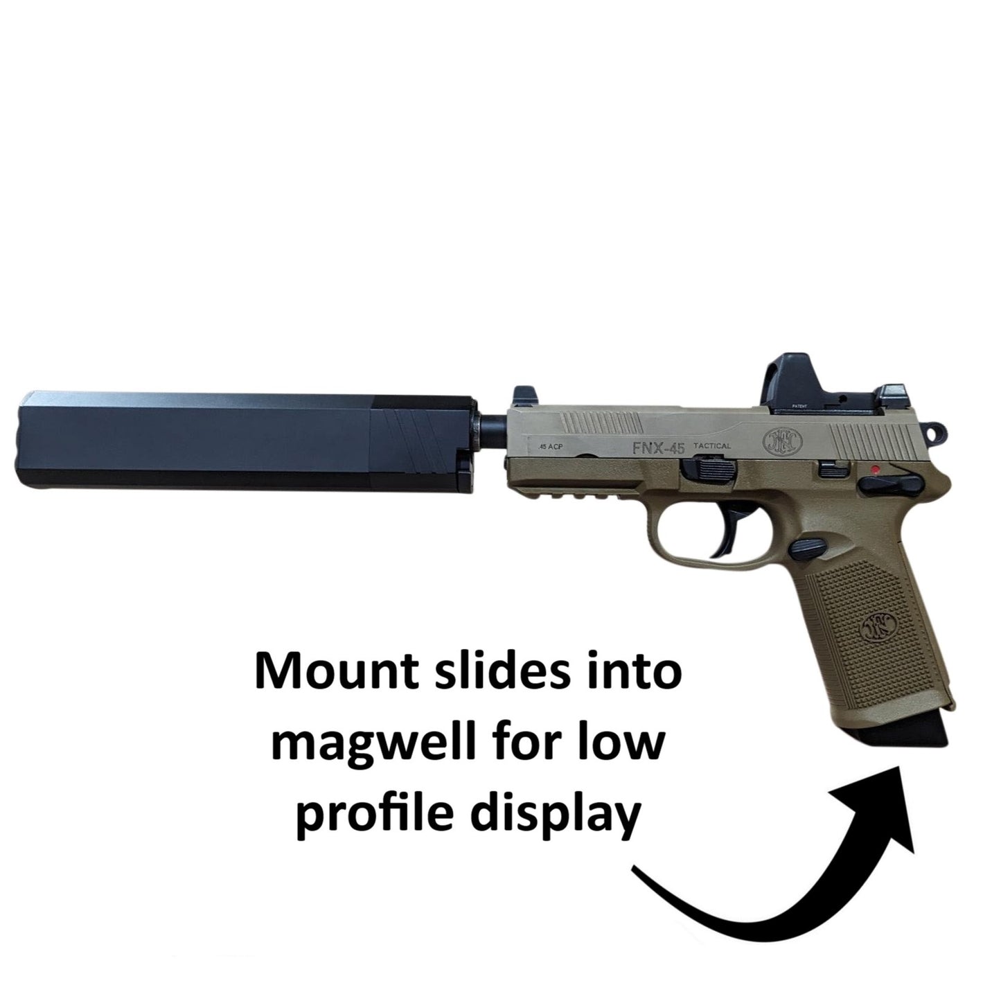 Magwell Mount for FNX 45 Tactical - Wall | Handgun Holder Storage Rack