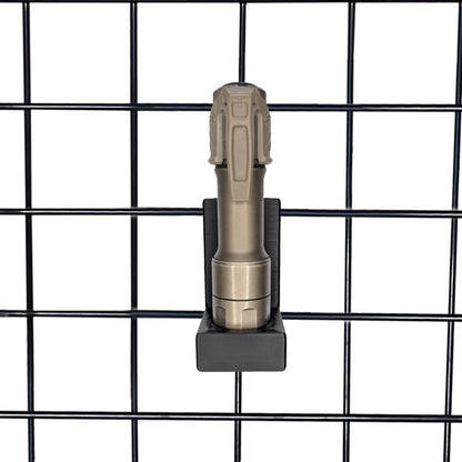 Flashlight Vertical Display Mount - Gridwall | Gear Holder Storage Rack