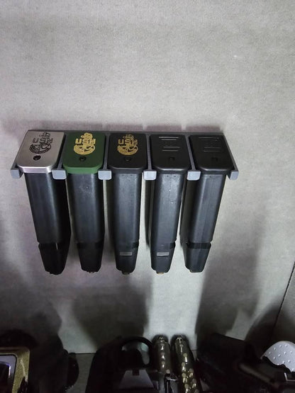 Mount for Glock 9mm/357/40 Mags - Wall | Magazine Holder Storage Rack